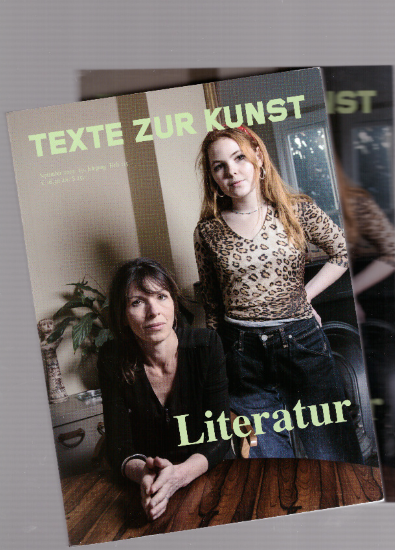 TEXTE ZUR KUNST (ed.) - Texte Zur Kunst 29/115 (Sept. 2019) Literatur